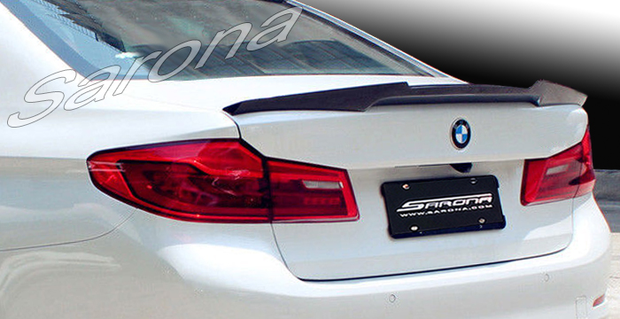 Custom BMW 5 Series  Sedan Trunk Wing (2017 - 2019) - $290.00 (Part #BM-133-TW)